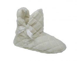Ladies White Boot Slippers UK Size 3-8, Womens Bootie Slippers, Older Girls, Teenage Gifts